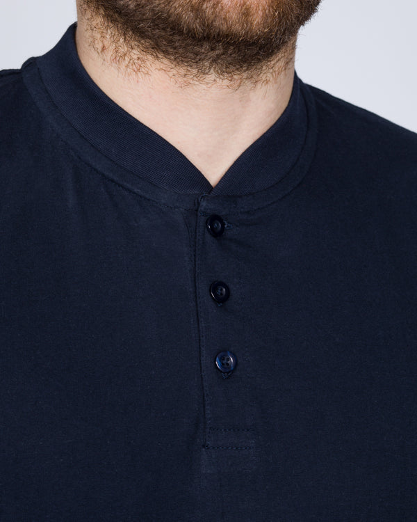 2t Tall Henley T-Shirt (navy)