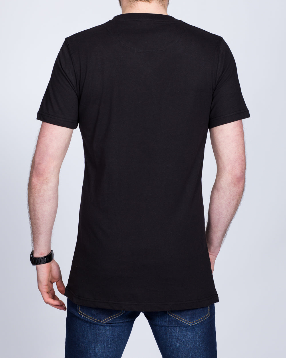 2t Extra Long Longer Tall Taller Mens V Neck T Shirt black Tall Mens Clothing 2tall