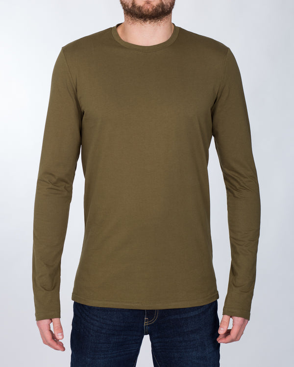 2t Long Sleeve Tall T-Shirt (olive)