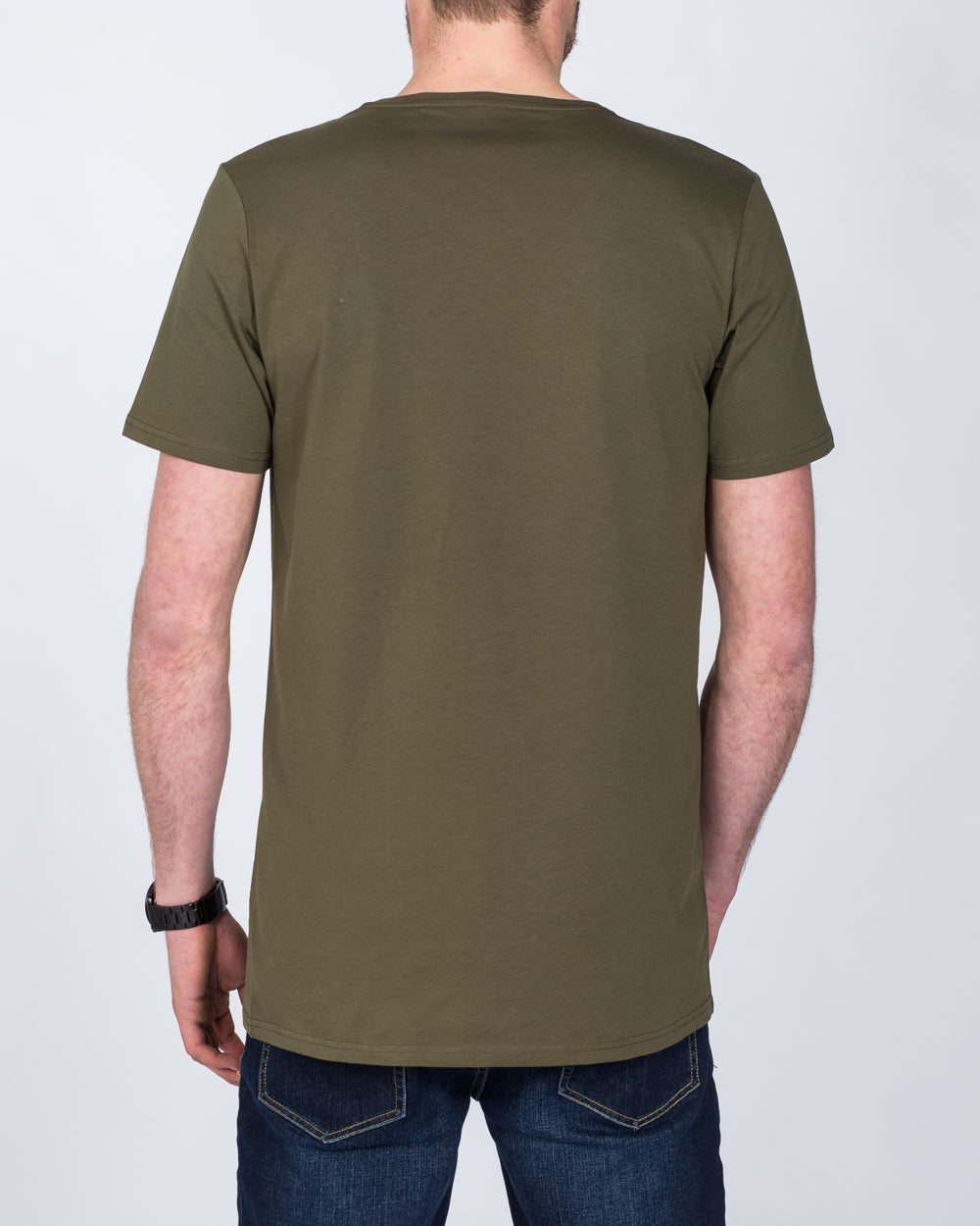 Girav Osaka Tall Deep Neck T-shirt (army green)