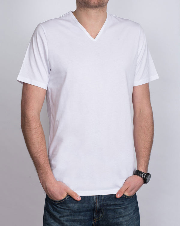 Girav Tall V-Neck (white) Twin Pack