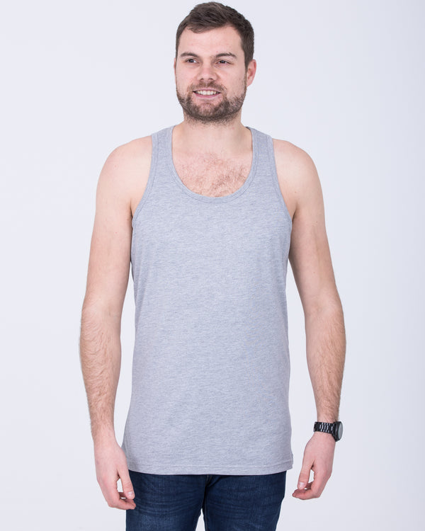 2t Samuel Tall Vest Top (heather grey)