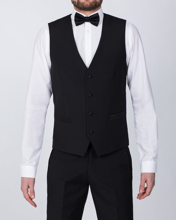 Skopes Regular Fit Wool Tall Dinner Waistcoat (black)