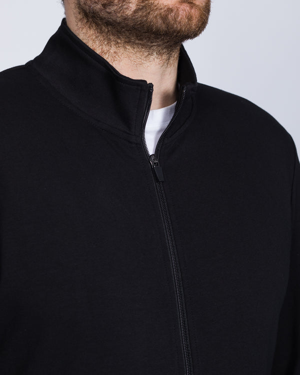 2t Tall Zip Up Top (black)